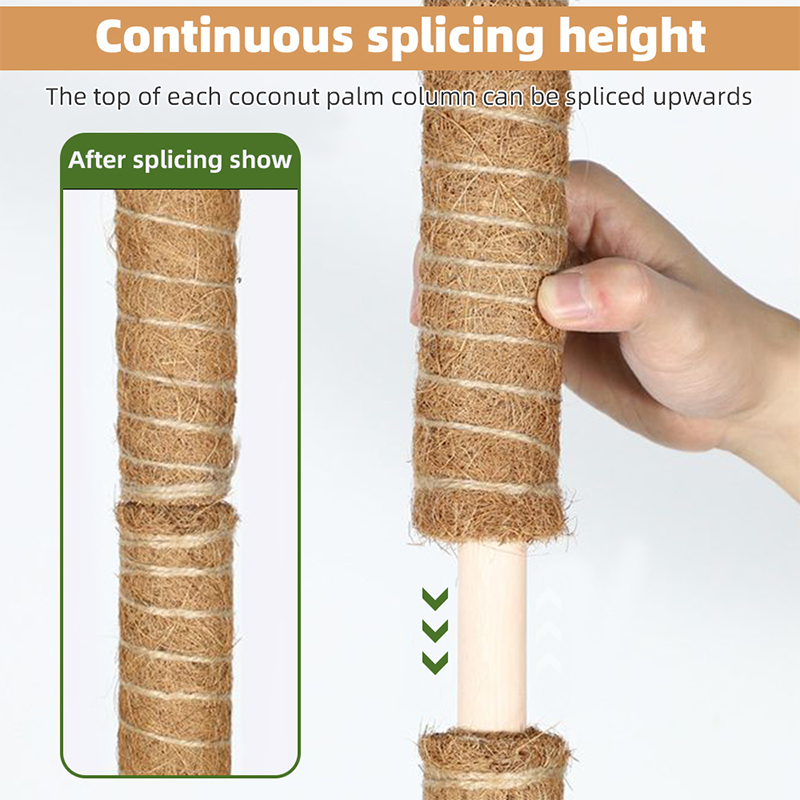 Climbing Totem Pole Plant Support Indoor Climbing Plants Stake Sphagnum Moss Coconut Fiber Creeper Frame Indoor Garden Supplies