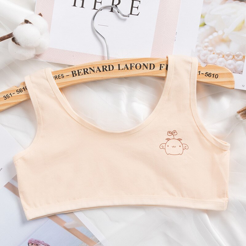 Teenages czołg topy dziewczęce bawełniane śliczne wygodne dojrzewanie dziewczęce biustonosz nastolatki studenci bielizna przewiewna tanie rzeczy Dropshipping