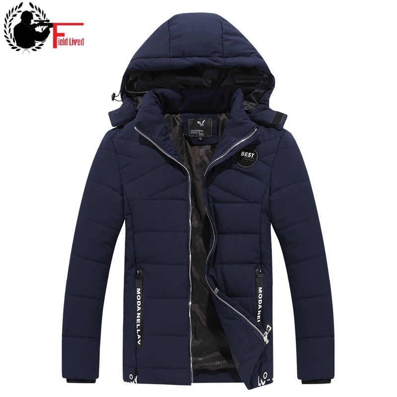Winter heren jas korte overjassen heren kepi afneembare capuchon jas parka heren roupas heren dikke warme jas kleding jeugd