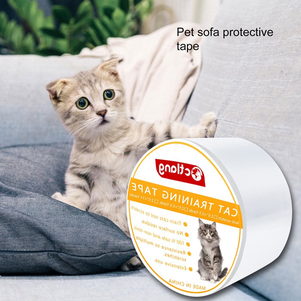 Kæledyrsbåndsbeskyttelse møbler sofa ridsefast kattetræningstape dobbeltsidet katslibning kæledyrsforsyning