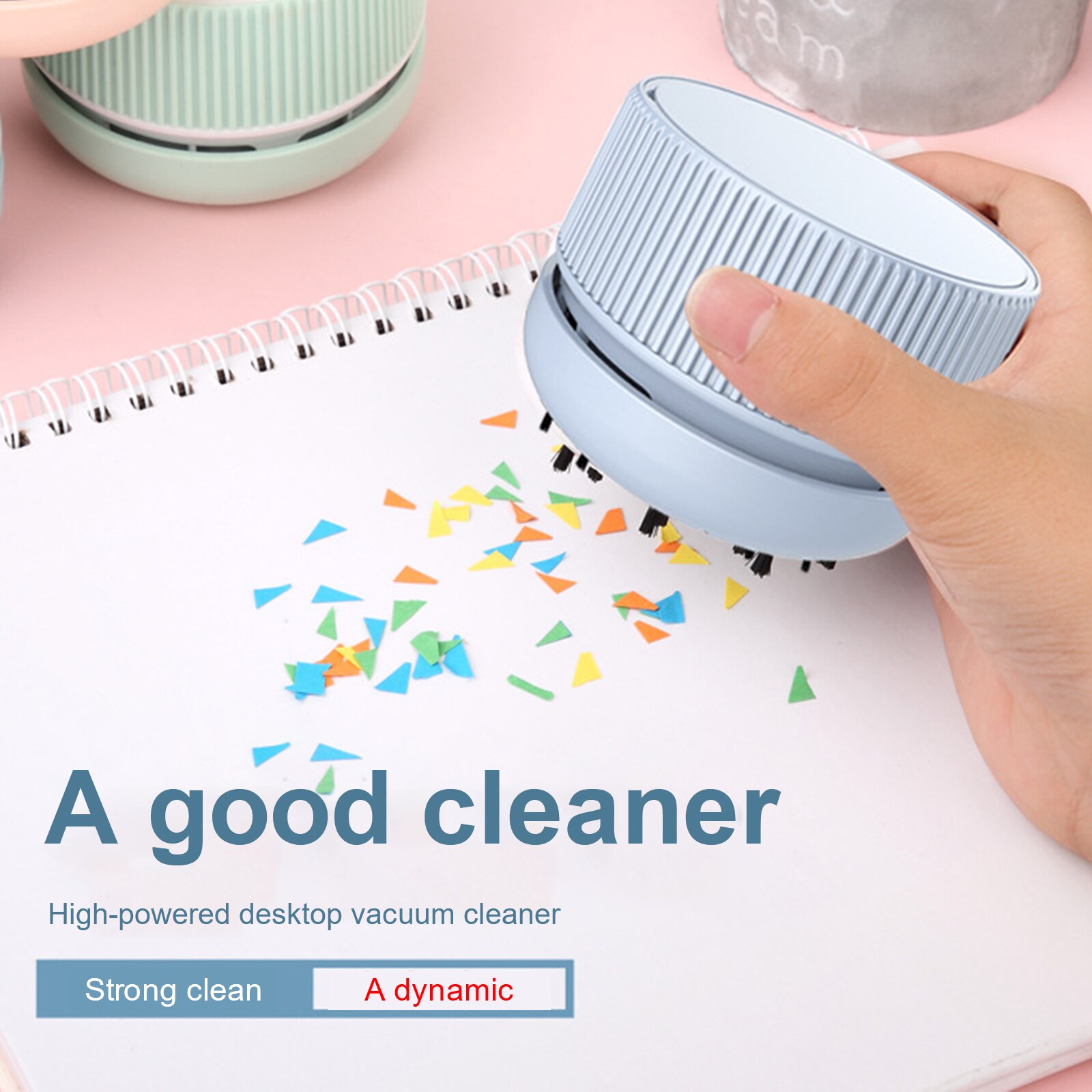 Mini Desktop Vacuum Cleaner Portable Crumb Dust Sweeper Paper Dust Collection For Home Office Keyboard Manicure Vacuum Cleaner