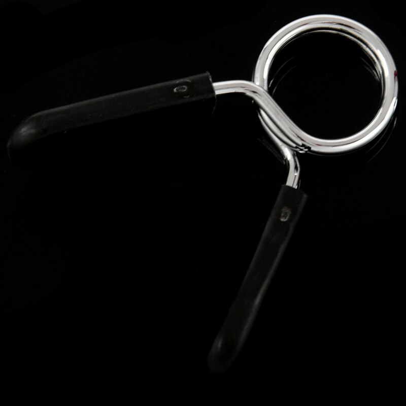 2 X Standard 1" Weight Bar Spring Collar Clips Dumbbell Barbell Clamp Bar Gym