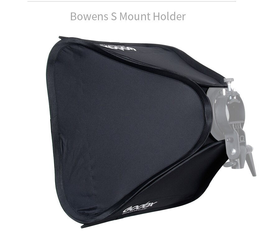 Godox Softbox 60x60 cm diffuseur réflecteur pour Flash Speedlite Photo Studio appareil Photo Flash Fit Bowens Elinchrom
