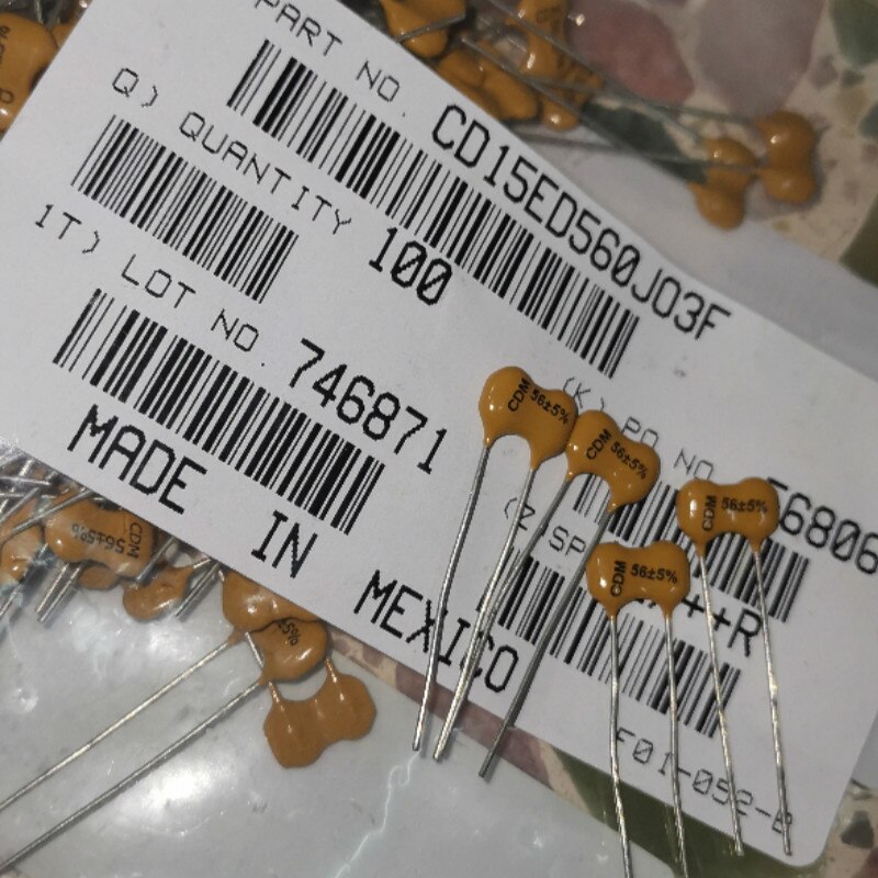 Lot De 4 Condensateurs Argent/mica KSG 0,075µF 500V 5% - NOS (New Old Stock) URSS