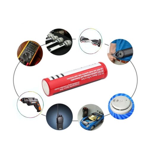 Original.BRC18650.batería de.litio.3.7V.voltios.6800mah.recargable.de.Li-Ion para elbanco.de.potencia.linterna..