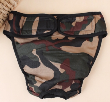 Ondergoed Grote hond magische pasta fysiologische broek teef fysiologische periode anti-intimidatie grote hond menstruele broek: Camouflage / XL