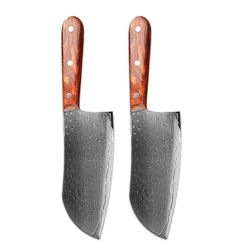 Cuchilla de cocina de acero damasco de 67 capas, cuchillo de Chef japonés, cuchillo Santoku para cortar, cuchillo para Sushi, herramientas de cocina profesionales: YELLOW