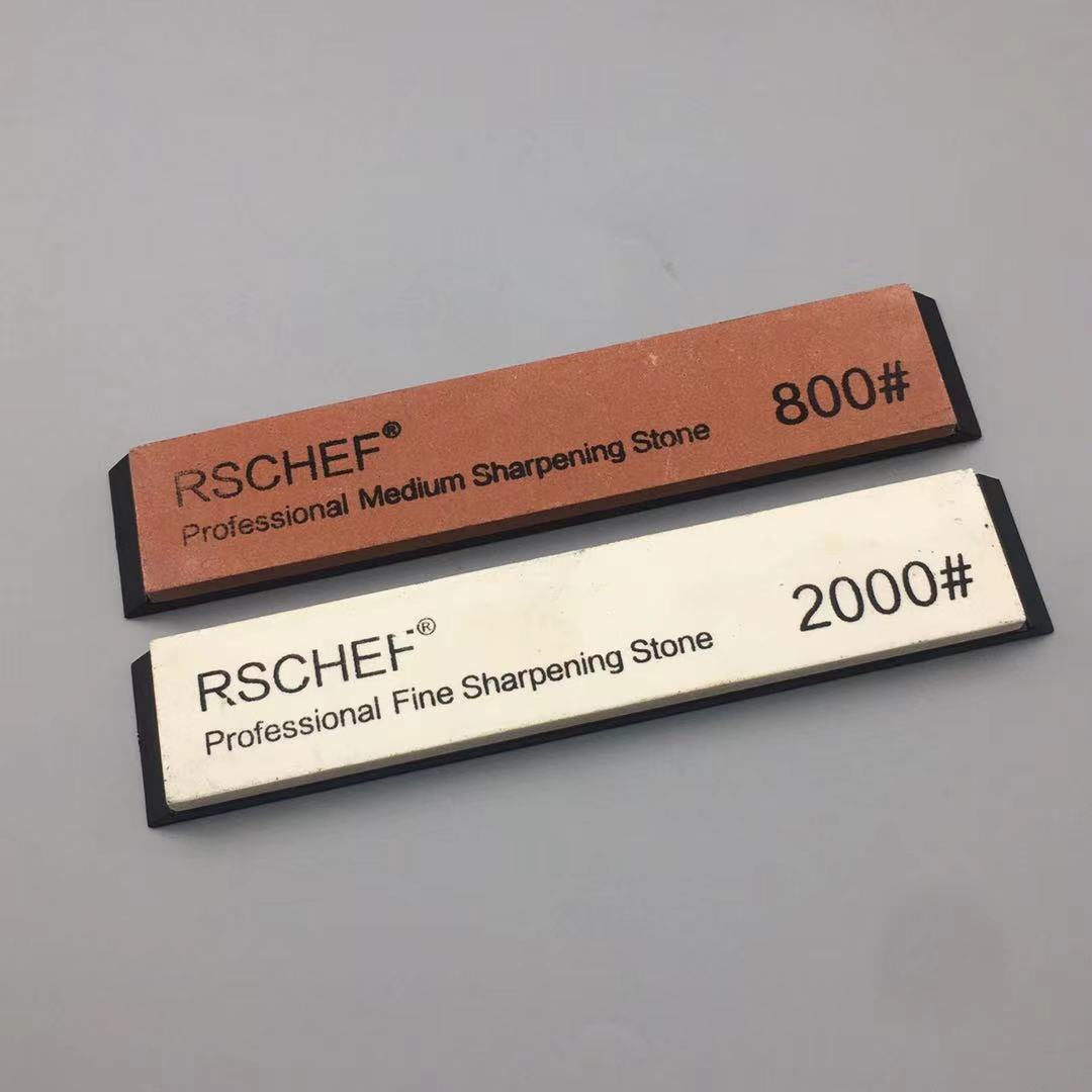 2Pcs Knife Sharpener Sharpening Stone Big Size Whetstone Sharpening System 120-3000# FIxed Angle Sharpeners Water: 800-2000