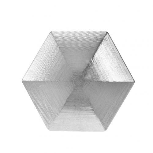 Mini Metalen Vierkante Hexagon Desktop Stress Relief Hand Vinger Spinning Toy: Hexagon