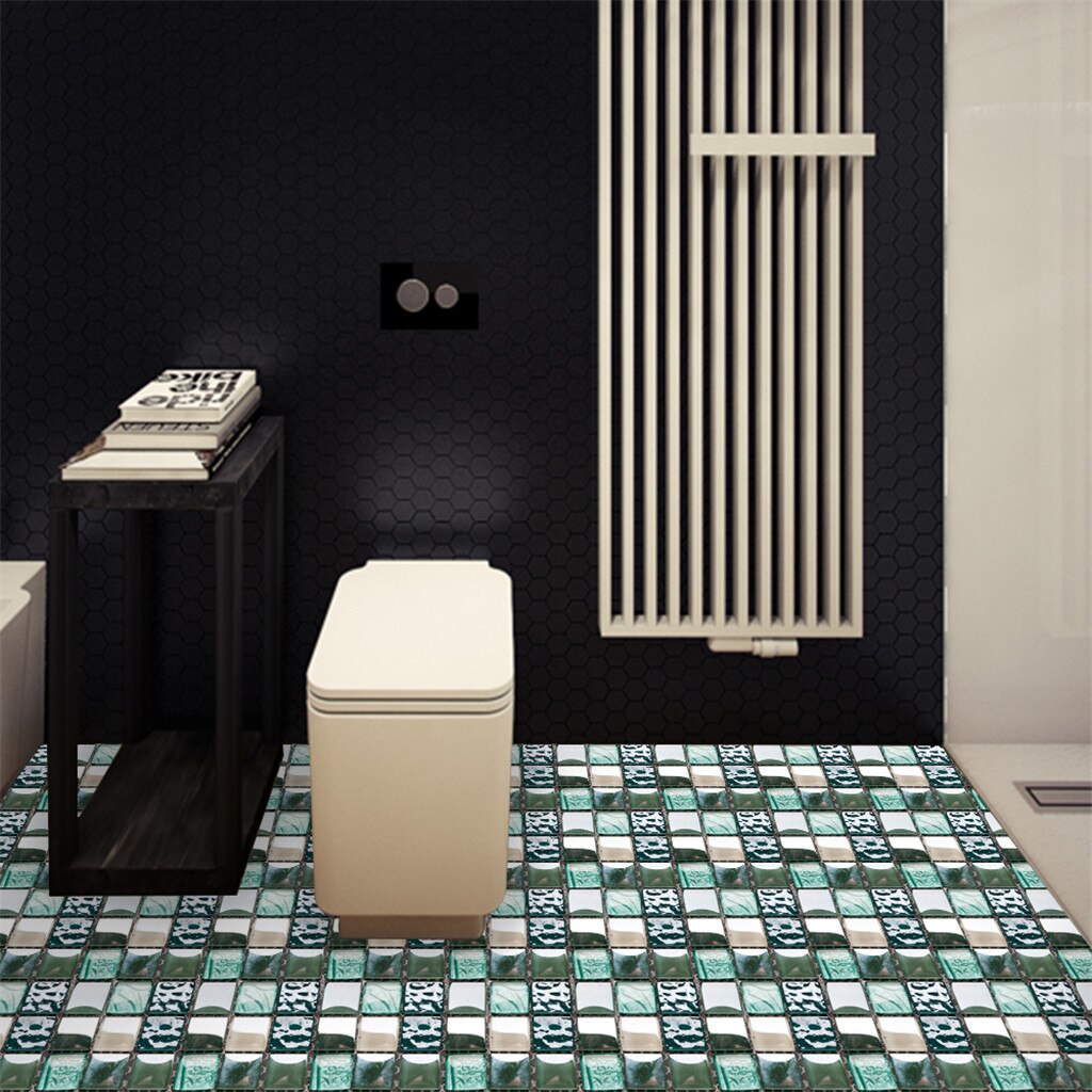 10/20/30 Pc 3d Self-adhesive Metal Mosaic Tile Backsplash For Kitchen Bathroom Stove Wall Waterproof Home Decoration Sticker#y30