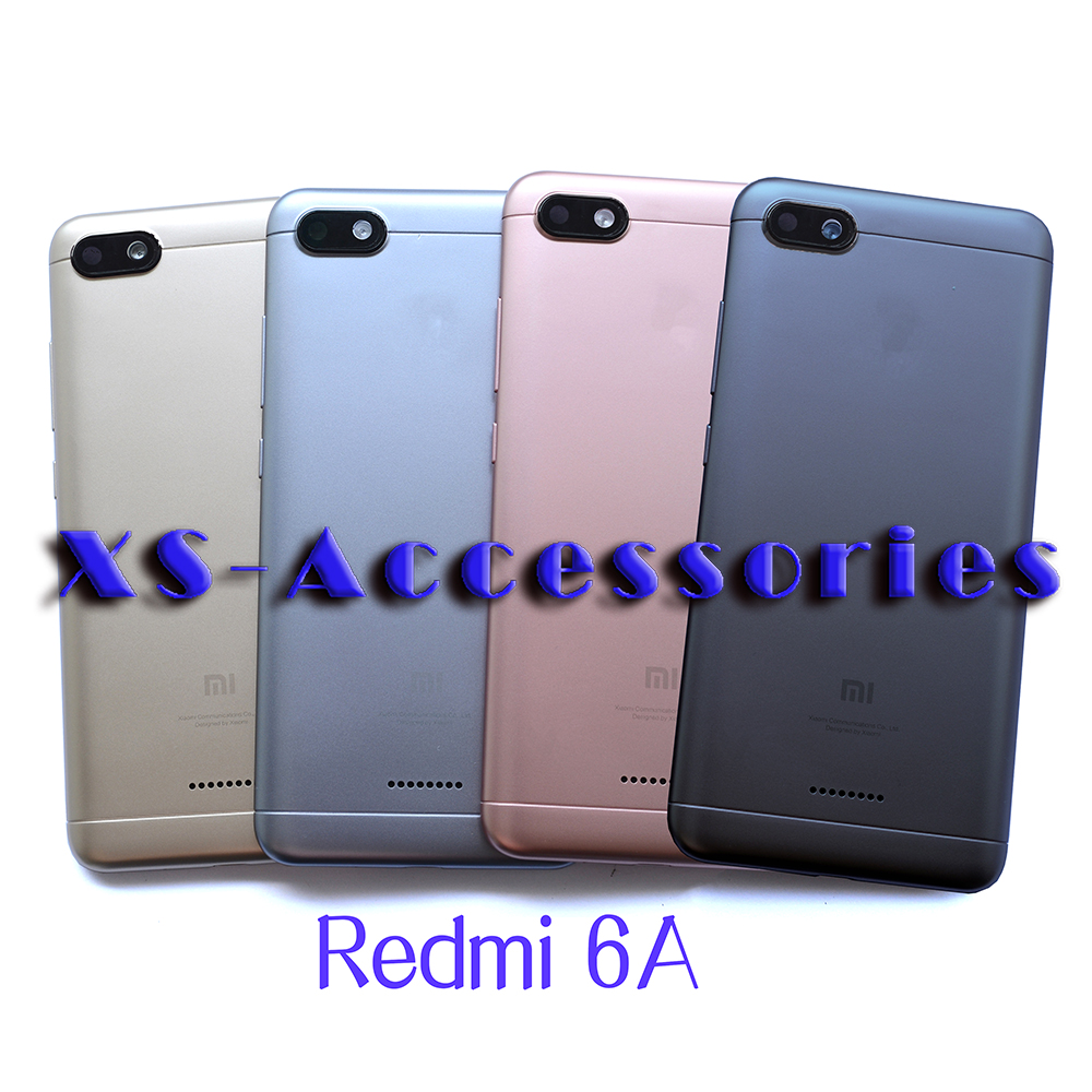 Batterij Back Cover voor Xiaomi Redmi 6A Achter Deur Behuizing Vervanging voorpaneel Reparatie Onderdelen lens voor Redmi6A