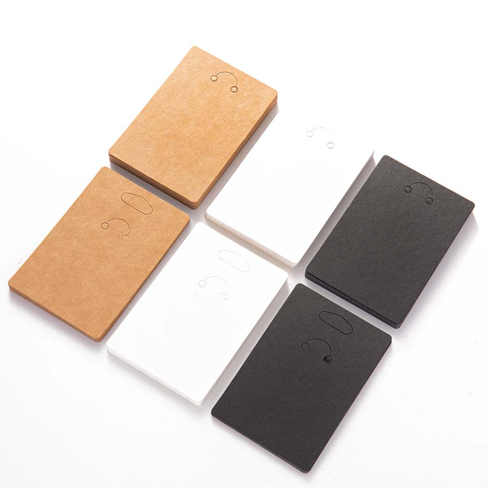 50 Uds. Llavero de 6x9cm, soporte para tarjetas de papel, cartón para llavero, soporte para joyería, embalaje, Material de suministros para pequeñas empresas