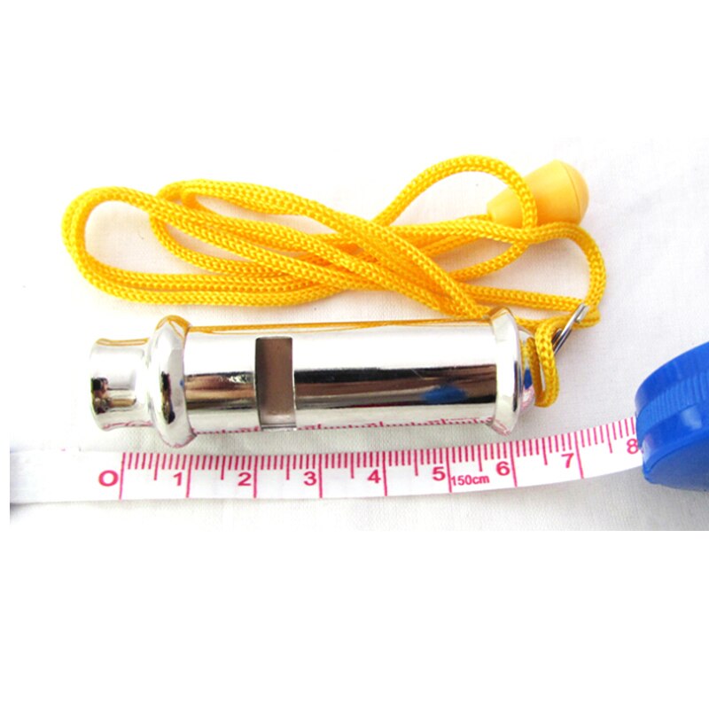 Metalltränare domare visselpipa med lanyard hals rep sladd nödsäkerhet utomhus boll sport spel hund träning visselpipa 1pc