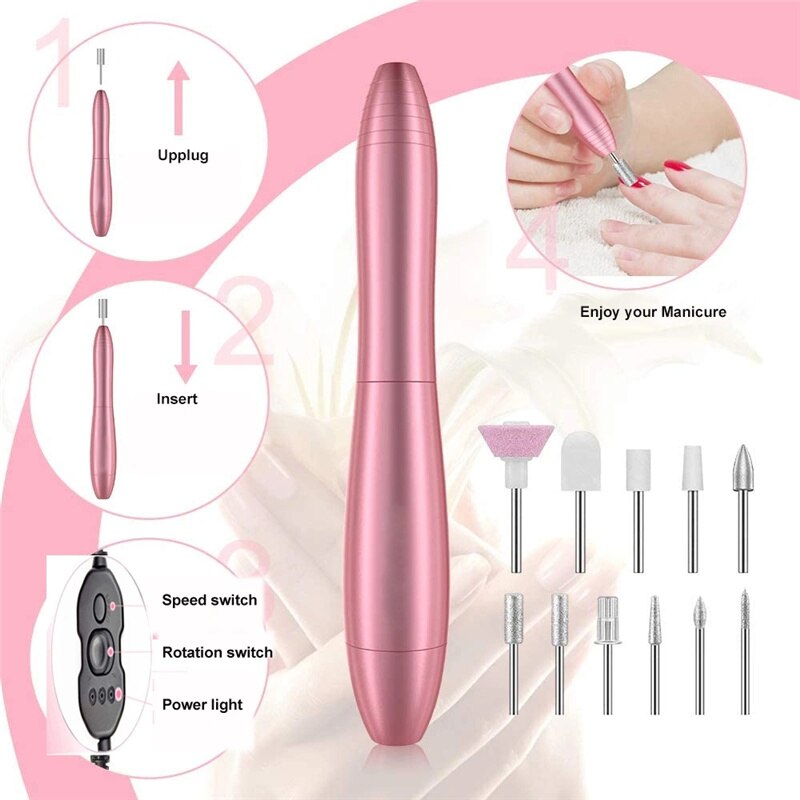 Elektrische Nail Boor Machine Manicure Machine Pedicure Boor Set Nagelvijl Nail Boor Apparatuur Gereedschap Eimiyou Winkel