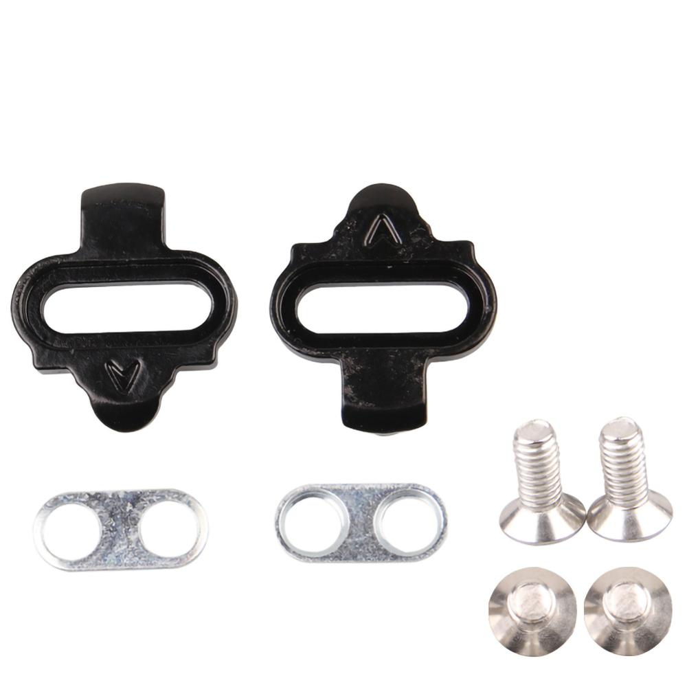 Mountain Bicycle Pedals Cleat Biking MTB Bike Cleat Set Clip-in Clips Kit W/Hardware Nuts Cleats SPD Pedals Plate Bicycle: Lock pedal