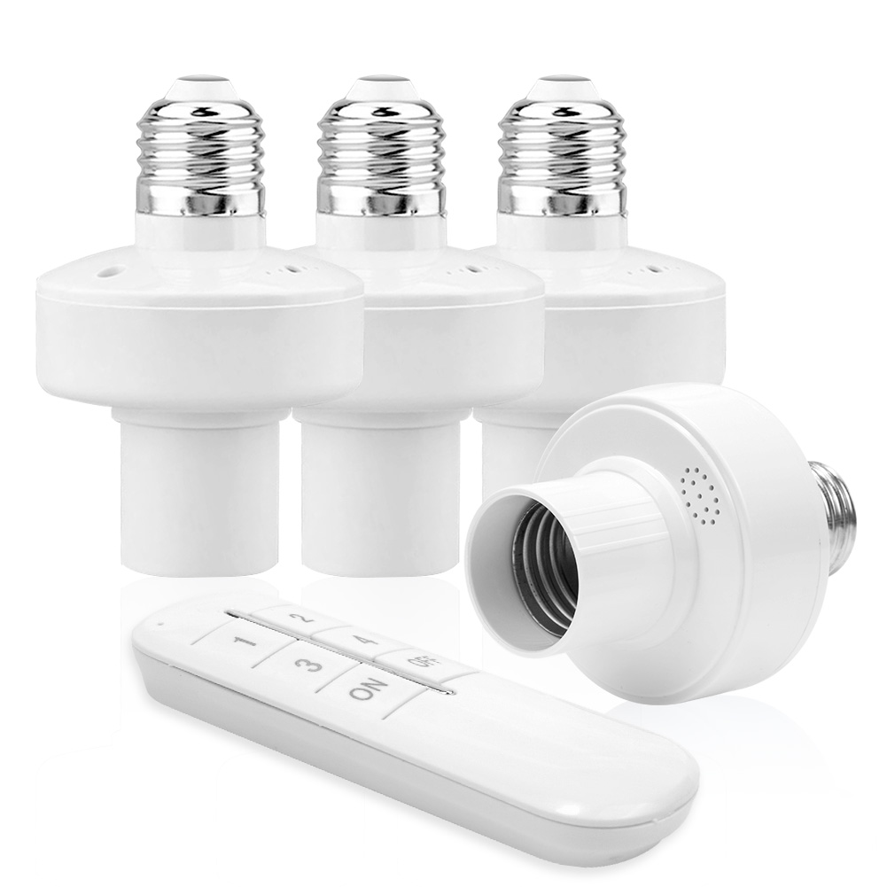 Télécommande sans fil inda lumière douille support de lampe 20M gamme pour ampoules LED douille de lampe sans fil lumière interrupteur kit AC180-250V