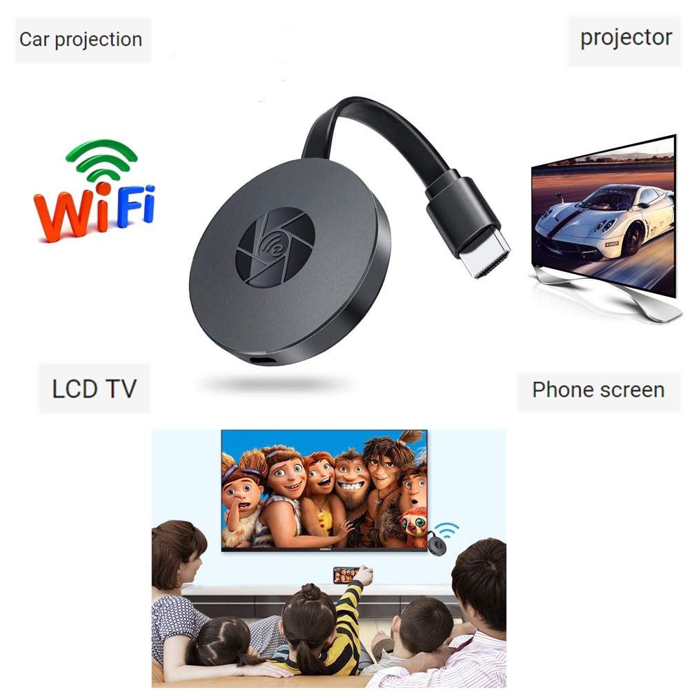Chromecast TV stick /1080P 4K WiFi display TV dongle receiver screen mirroring HDMI / DLNA Miracast Android IOS