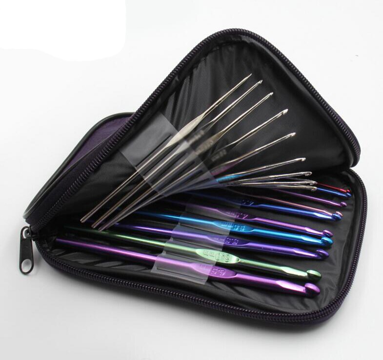 Fancy Crochet Set Crochet Kit Set with Case Exclusive Weaving Tools Sweater Needle Stainless Steel Sewing Tools Accessory GYH