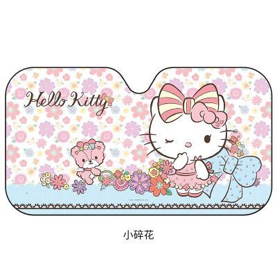 Auto parasol Kitty Cat sol sombra parasol de parabrisas de coche cubre bloque parasol delantero Auto protección UV cortina accesorios de coche: KT06