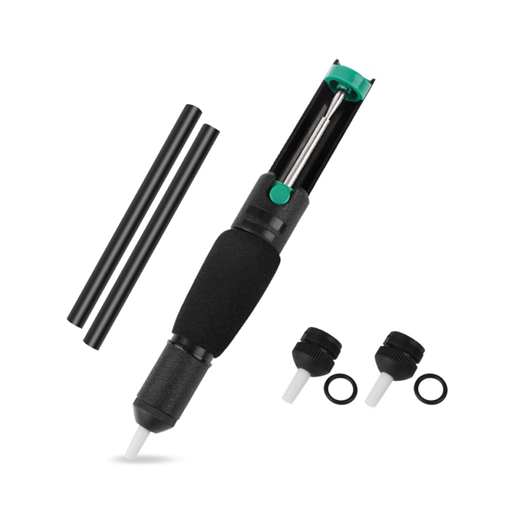 Soldering Iron Suction Pump Remover Solder Sucker Press Removal Pen Househole Work Tool with Replacement Nozzles: Type 4