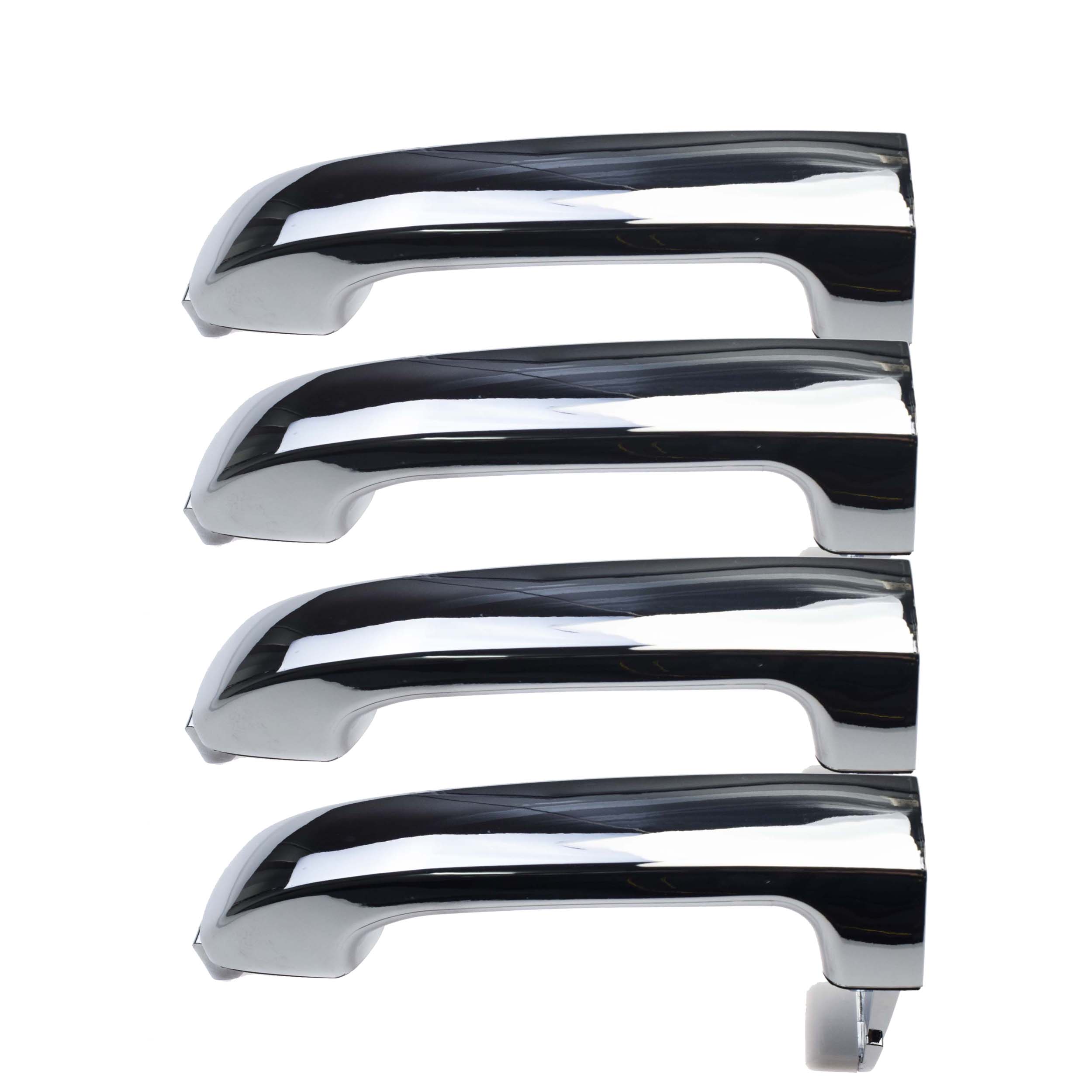 Chrome Front Rear	Left Right LH RH Outside Exterior Door Handle For Hyundai Veracruz 3.8L V6 2007: 4 Sides Kit 002