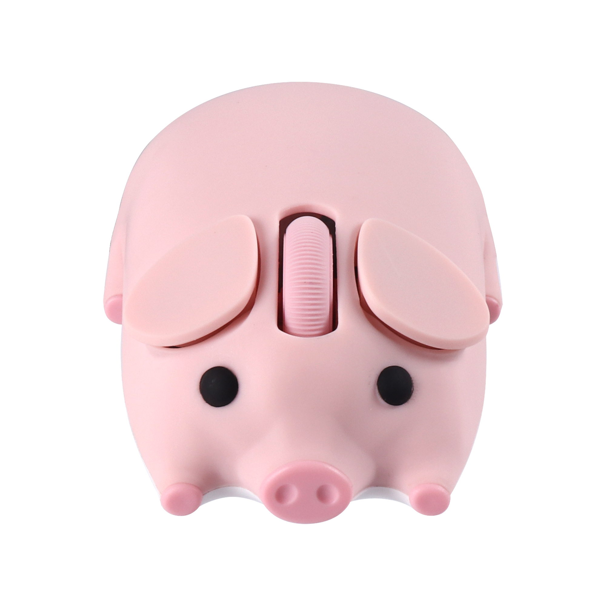 Dessin animé cochon souris d'ordinateur double 2.4G + Bluetooth mignon ergonomique souris optique jeu ordinateur portable PC universel pour fille: Rose