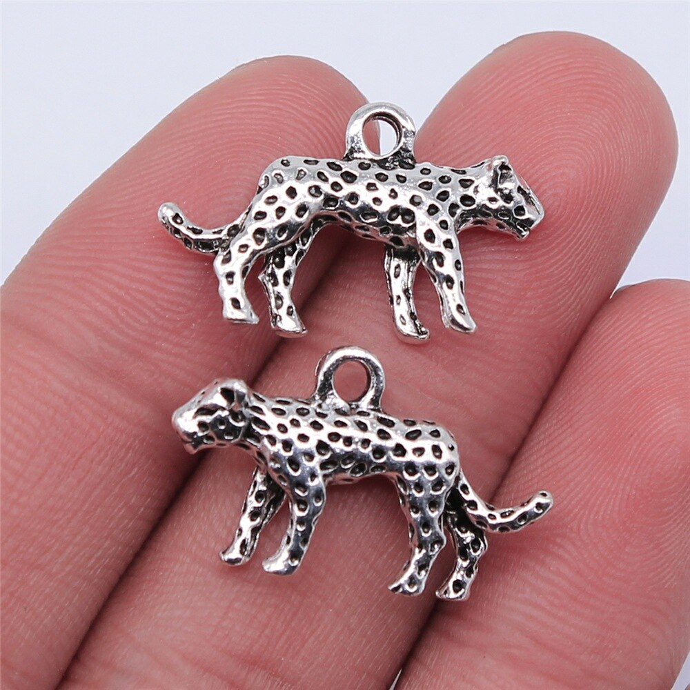 10 stk anheng med anheng med leopardhode til dyr til å lage smykker til å lage armbånd, halskjede