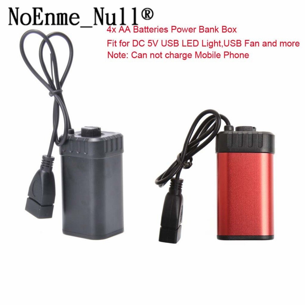 Vandtæt 5v usb bærbar 4x aa batterioplader holder kit power bank case box