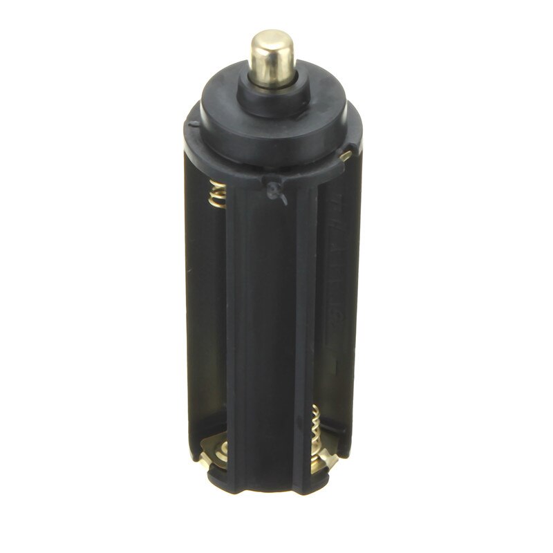 2 in 1 hvitt foringsrør 18650 batterihylsterør  + 3 aaa batteriholderveskeboks tilbehør til lommelykt