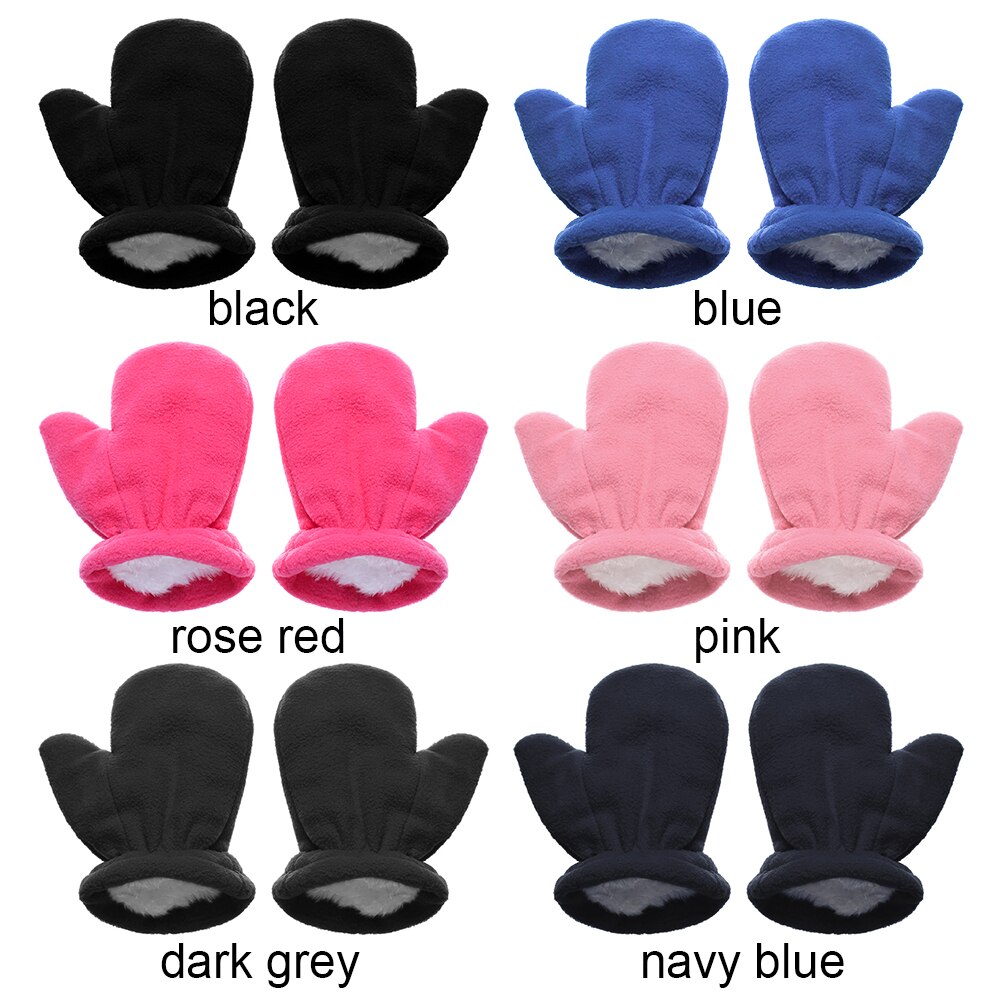 Vuosi 1 pari vauva talvi paksut hanskat polar fleece paksuus lämpimät lasten lapaset pitää sormen lämpimänä hanskat 1-3 vuotta lapsille