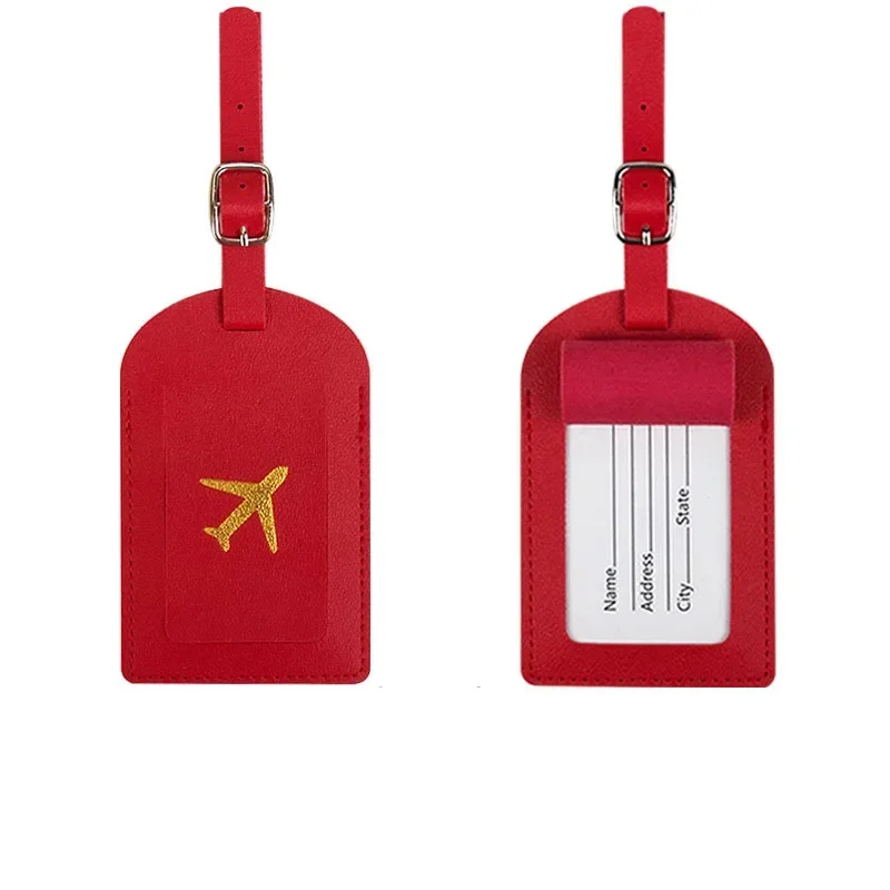 Reise Koffer Tasche Zubehör Leder Gepäck Stichworte Reisepass Abdeckung Ich würde Karte Adresse Name Halfter Etikett Gepäck Internat Tasche Stichworte: Gelb