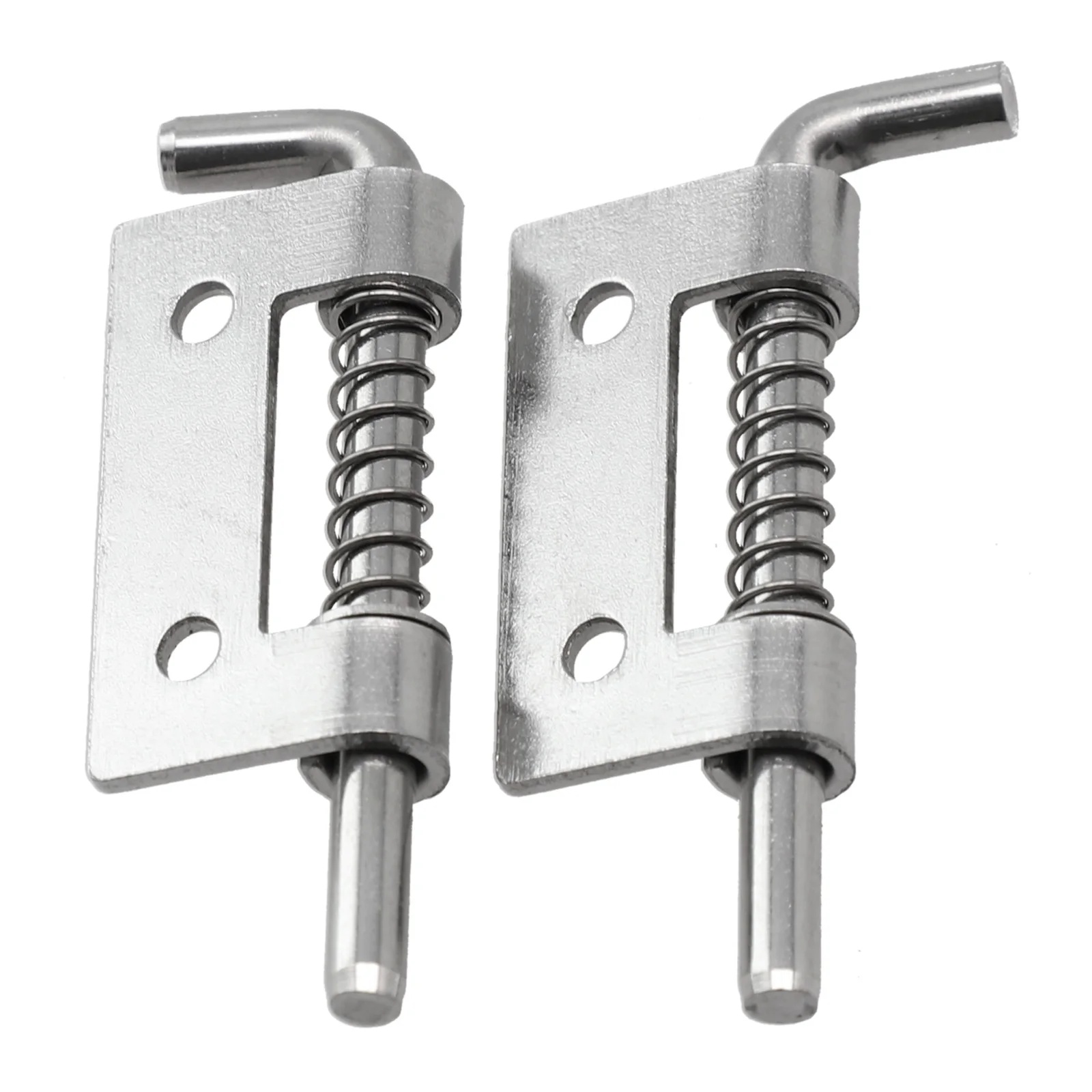 2pcs Spring Loaded Latches Pin Mental Security Barrel-Bolt Latch Tone Door Cabinet Hinges For Doors Chests Cabinets Home