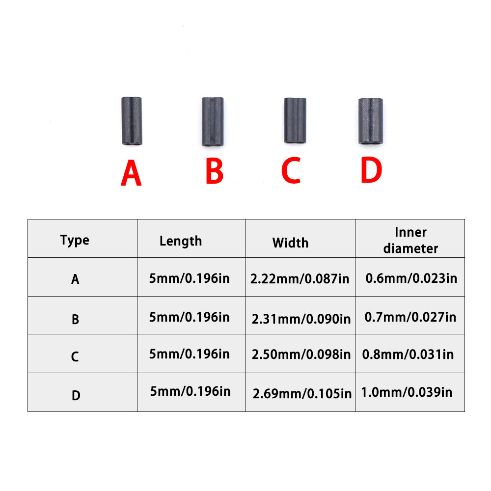 Fundas Krimps para pesca de carpa, accesorios para aparejos de carpa Chod, sedal de pesca de fluorocarbono, aparejos terminales de tubo de prensado, 25 uds.