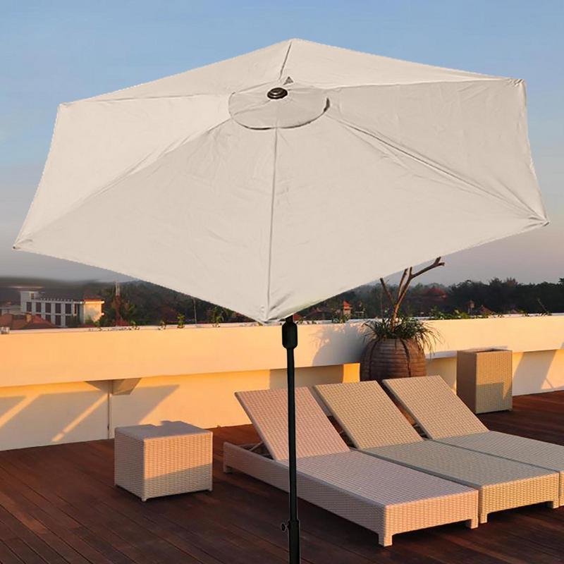 Tela de repuesto para sombrilla de Patio, toldo Hexagonal impermeable para playa, protección solar, accesorios desmontables