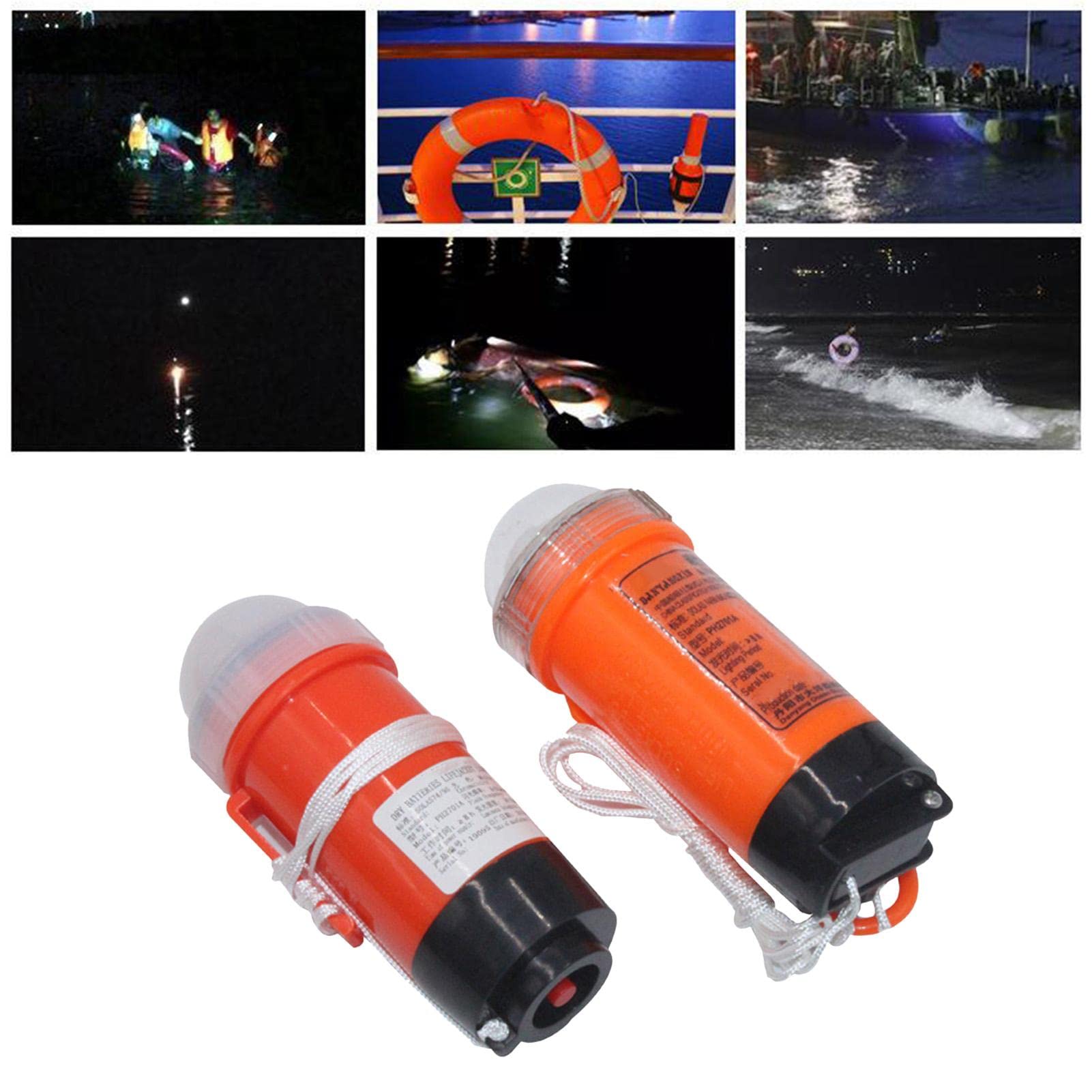 Emergency Strobe Lights Marine, Bright Safety Strobe Light, Easily Attaches to Life Vest, Jacket, and More for Increased Visibil