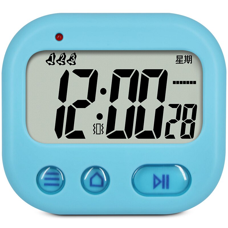 Quiet Non Ticking Electronic Alarm Clocks Home Led Digital Kids Alarm Clock Night Light Time Alarm Living Room Decoration OO50AC