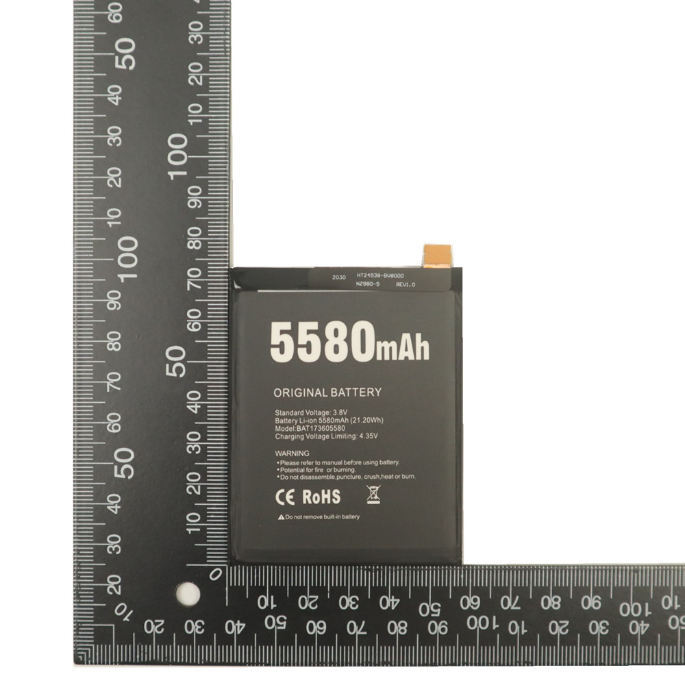 Batterie de remplacement pour Doogee S60, Rechargeable, 5580mAh testée, outils de réparation