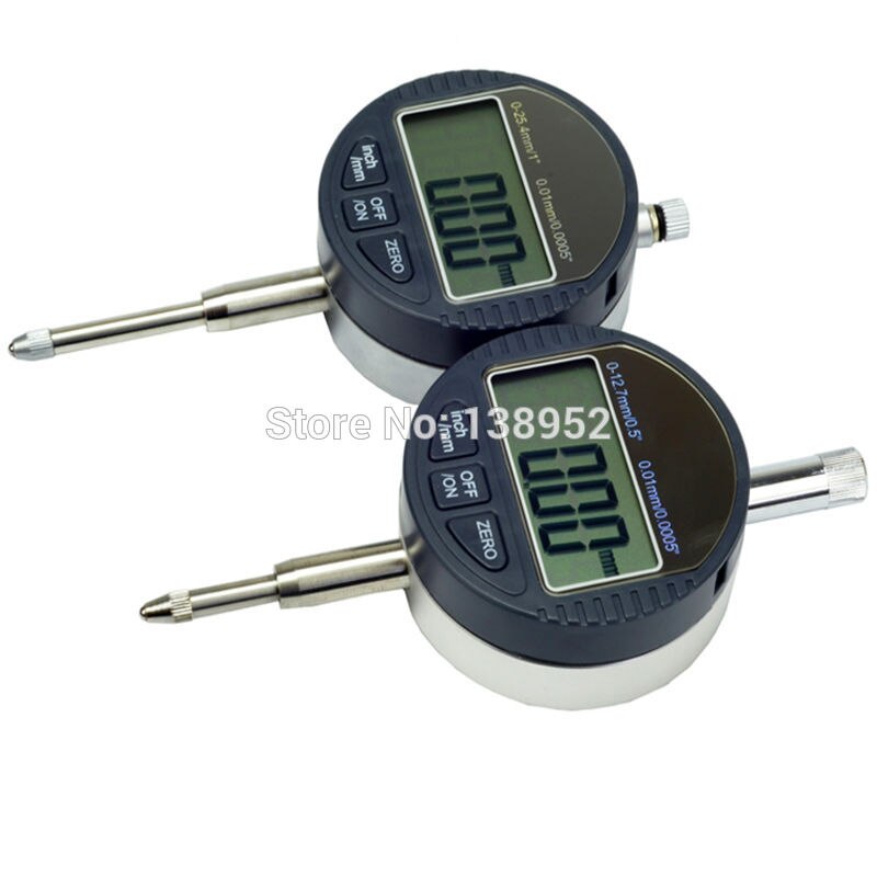 25.4mm/1&quot; Digital Dial Indicator Electronic Gauge Meter Metric/Inch With RS232 Data Magnetic Stand Holder Dial Test Indicator