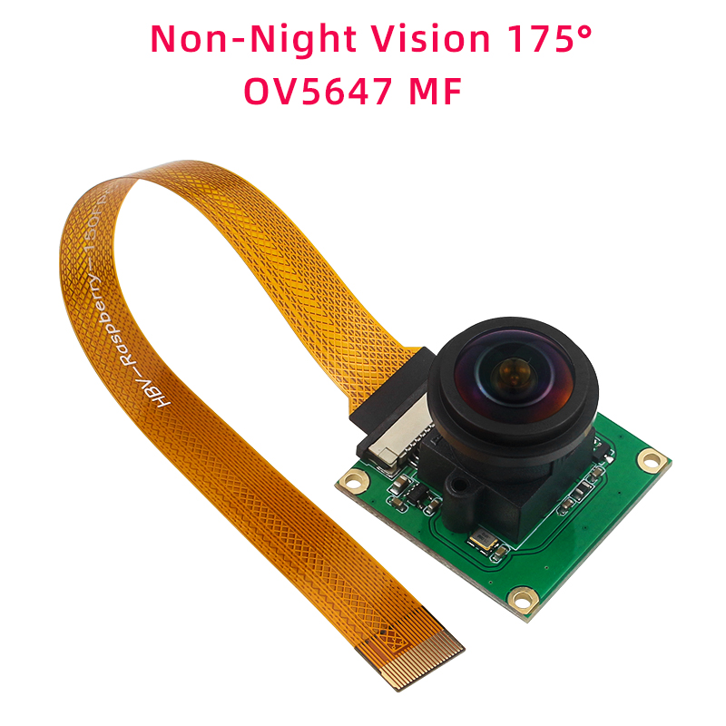 Raspberry Pi 5 Camera 5MP 1080P Optioneel Nachtzicht Groothoek IR-CUT FF AF-camera's voor RPI 5 Pi5 Nul: YELLOW