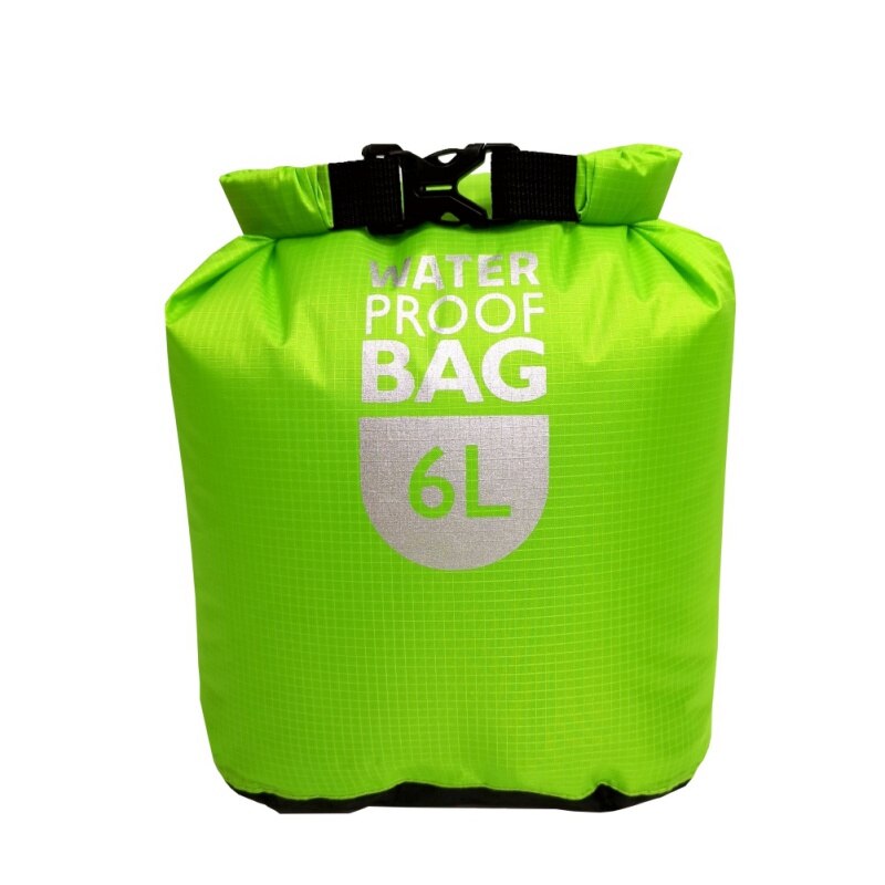 Bolsa seca impermeable de deporte bolsa de surf Paquete de balsas de natación kayak de río Trekking flotante Navegación en bote resistente al agua seco: Gris claro