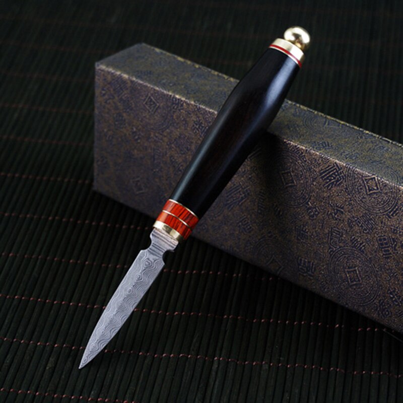 Tea Knife Needle Puer Tea Tools damascus Cone Needle Breaking Prying Tea Brick knife Tool