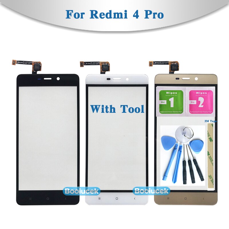 Replacement 5.0'' For Xiaomi Redmi 4 4A 4X 4 Pro Touch Screen Digitizer Sensor Outer Glass Lens Panel