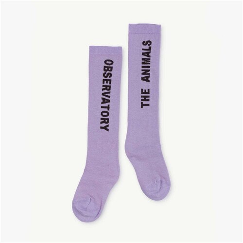 0-6y enkelibb barn pojkar flickor tubstrumpor tao barn långa strumpor baby märke stil golvstrumpor: Lila / 0-2y