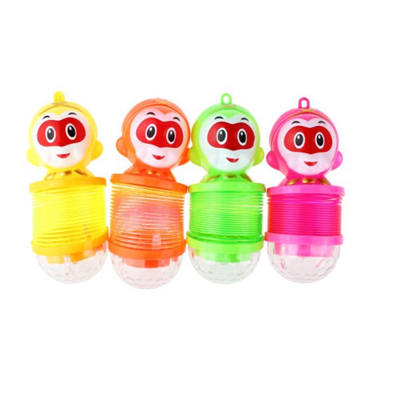 Monkey Lantern Projection Spring Expansion Light Toy Funny Animal Glowing Children Toy M09