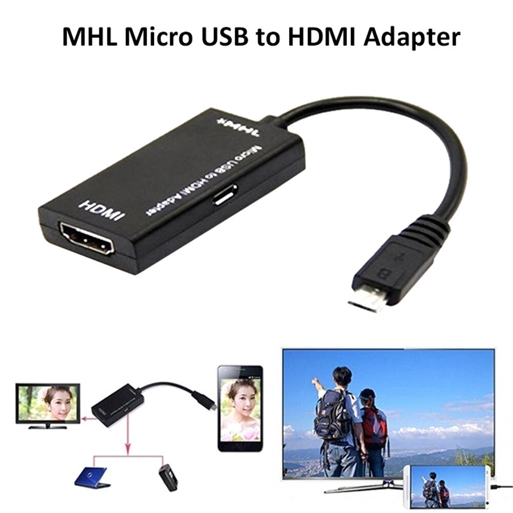 Micro Usb Naar Hdmi Tv Out Hdtv Mhl Adapter Kabel Voor Telefoon Of Tablet Voor Pc Laptop Projector Tv