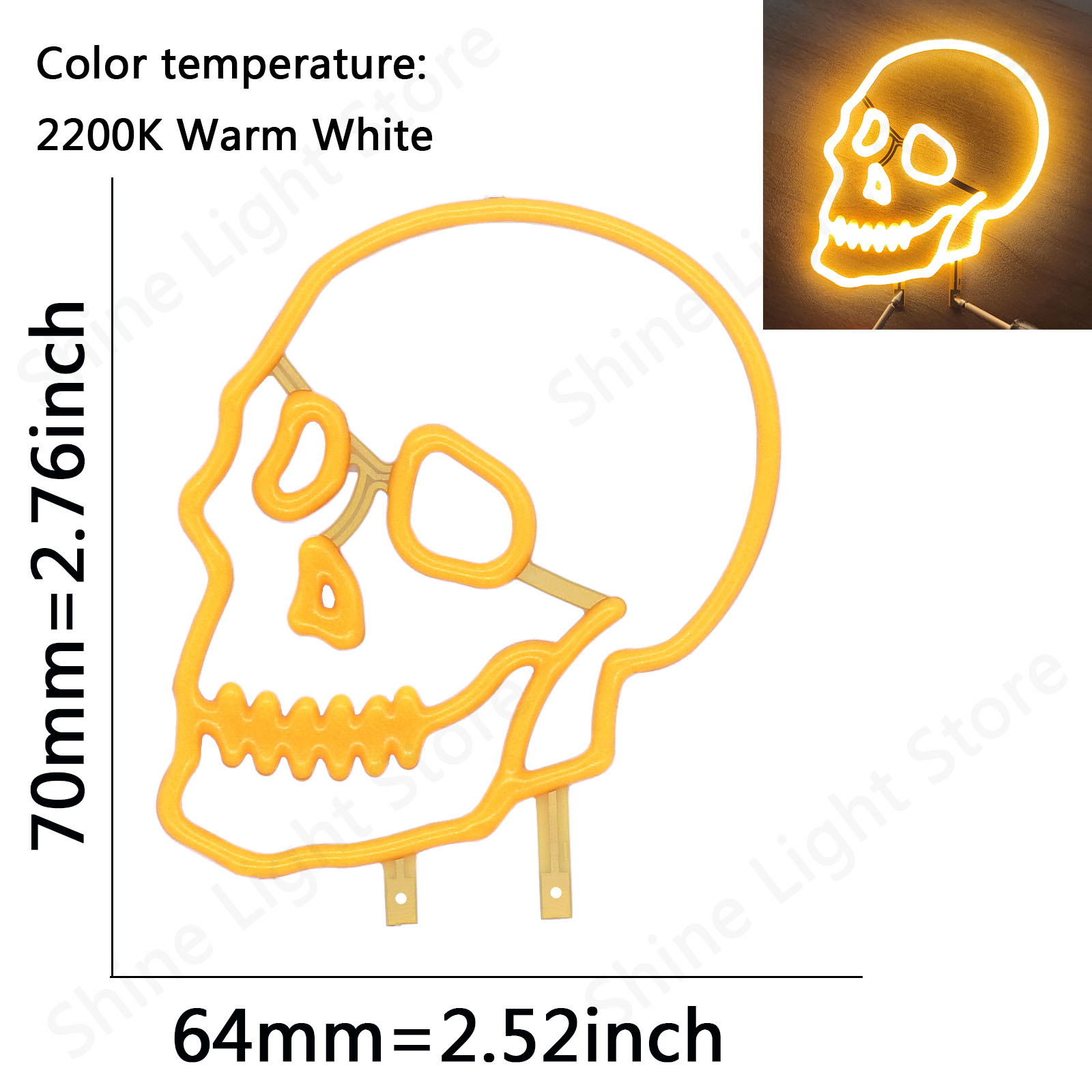 Velas LED COB Micro Flash Edison 3V LED diodo de filamento de Color de cumpleaños decoración de letras de amor accesorios de bombilla DIY: YELLOW