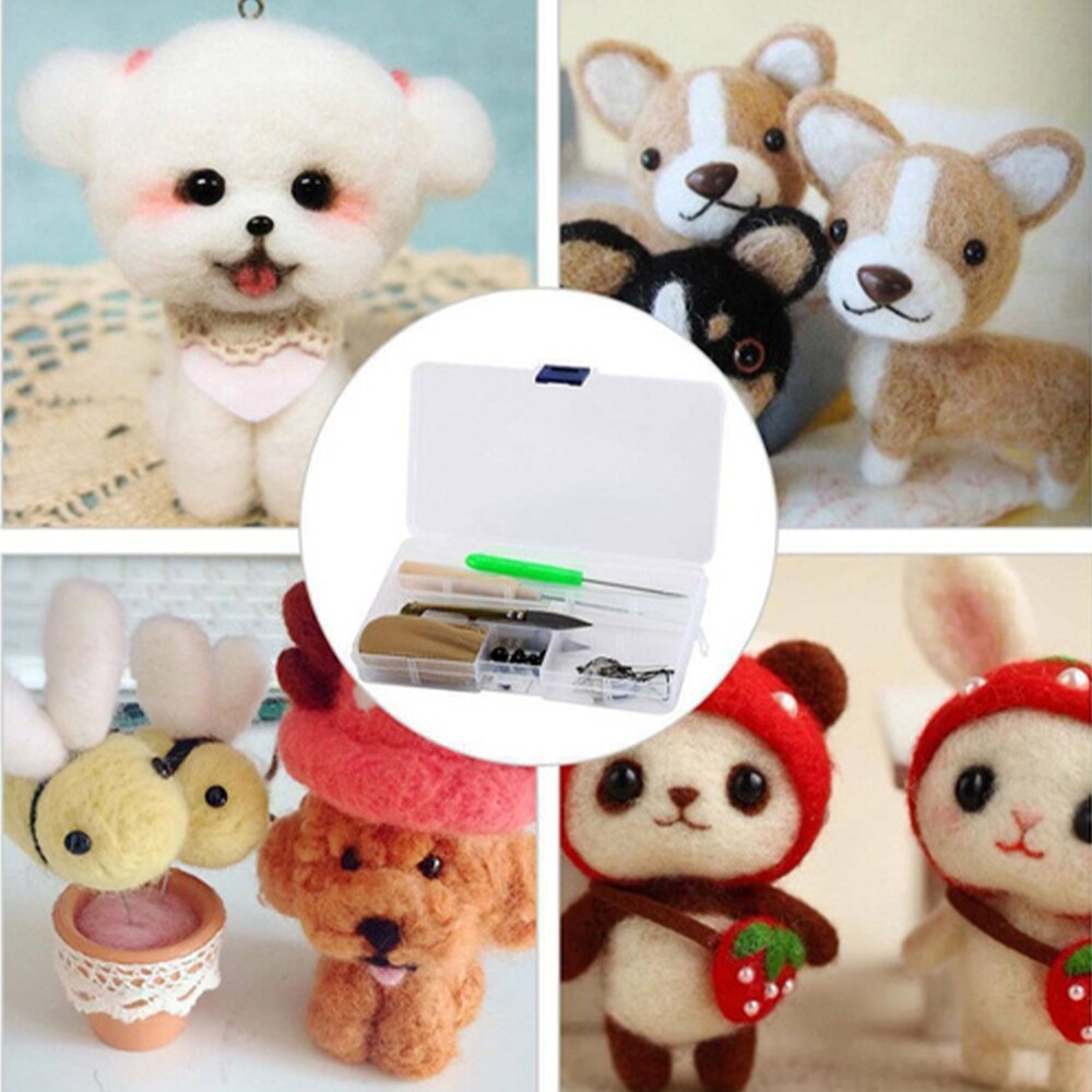50pcs/Set DIY Wool Felt Kit Handle Wool Wet Feltin... – Vicedeal