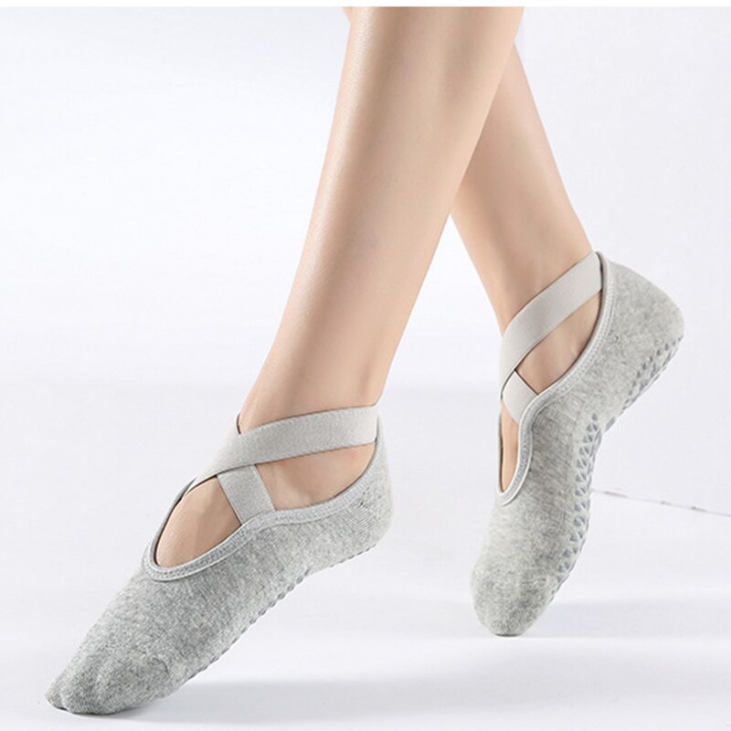 Pilates-socken für damen, rutschfest, atmungsaktiv, offen, yoga-socken, knöchelsocken, ballett- und sportsocken für damen, fitnessstudio