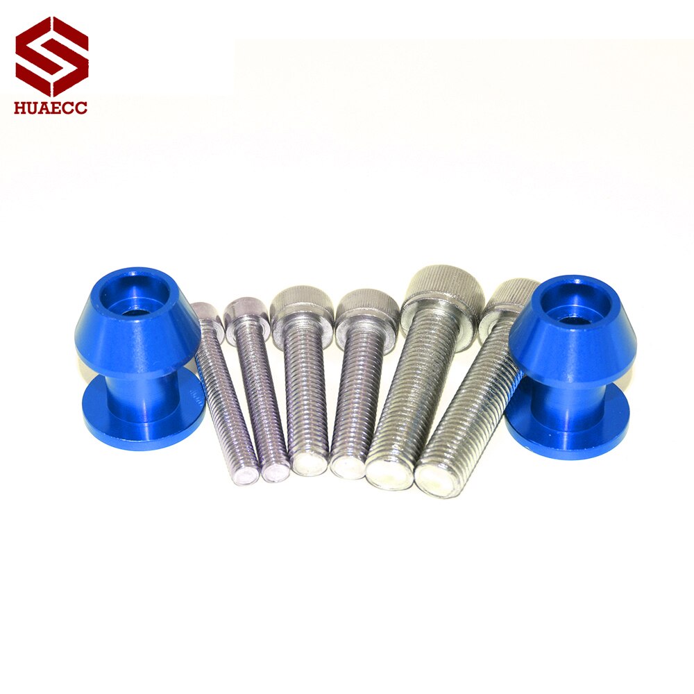 De tornillos de soporte 10mm Basculante de soporte deslizador de bobinas tornillos de soporte para Kawasaki Z750 Z750S Z750R ZX7R ZX9R ZX10R Versys1000