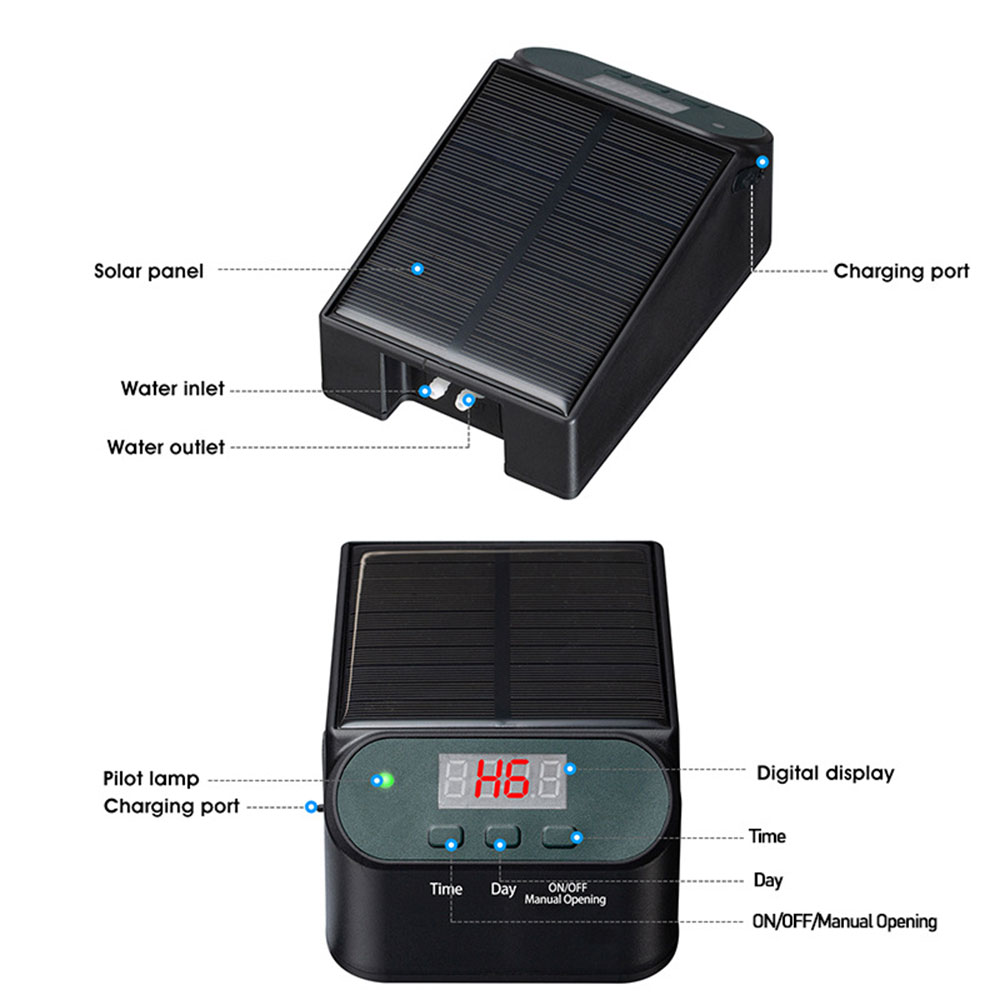Garten Mini Solar Timer Bewässerungs system Solar betriebenes automatisches Bewässerungs set für Balkon Topfpflanzen Tropf geräte Armaturen